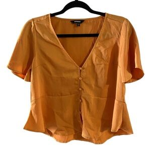 Express Mustard Yellow Blouse